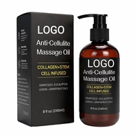 Huile de massage corporel anti-cellulite raffermissante et amincissante multi-usage pour adultes, infusée au citron, huile essentielle composée pour SPA
