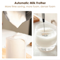 Mousseur à lait électrique 110/240V, écran tactile en plastique, 300ml, 5 en 1, entièrement automatique, haute efficacité, pour la maison, café turc, latte