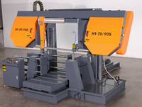 Scie à ruban horizontale semi-automatique pour la découpe de profilés métalliques en acier