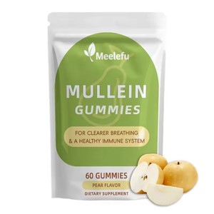 Suplemen Permen Kunyah Mullein Label Pribadi OEM dengan <span class=keywords><strong>Bromelain</strong></span>, Ashwagandha, dan <span class=keywords><strong>Quercetin</strong></span> Mendukung Kesehatan Sistem Pernapasan - Product Image 1