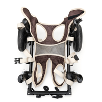 Aide à la mobilité pour animaux de compagnie à quatre roues avec réglage flexible de la longueur et de la hauteur pour chiens âgés handicapés, fauteuil roulant pour chien