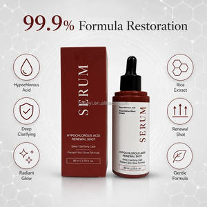 Suero Exfoliante Facial con Ácido Hipocloroso 80ml, Extracto de Arroz, Aloe <span class=keywords><strong>Vera</strong></span>, Blanqueador, Exfoliante Suave, Tratamiento Clarificante para Piel Muerta - Product Image 3