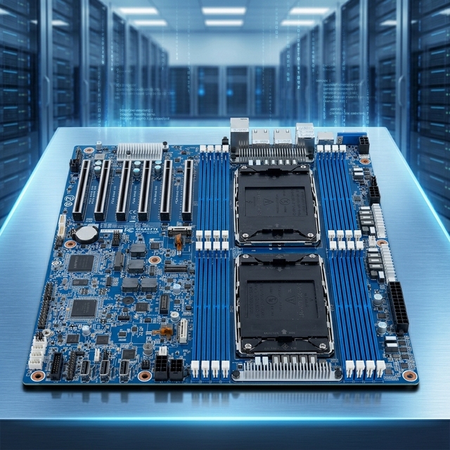 MS74-HB0 Intel Xeon 6 Dual Socket Server Motherboard LGA4710 DDR5 PCIe 5.0 High Density Enterprise Computing Platform