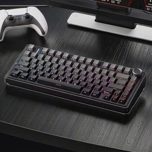 ใหม่ AULA F75 คีย์บอร์ดแบบมีสาย 80 คีย์/2.4G RGB คีย์บอร์ดแบบกลไกแบบกำหนดเองสีดำไดโอดเปล่งแสง 1 อีเธอร์เน็ต RBG เกมสาม - Product Image 5