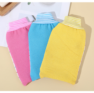<span class=keywords><strong>Gants</strong></span> de bain de rayonne en fibre de viscose double face personnalisés pour enlever les peaux mortes. - Product Image 6