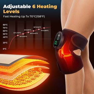 Rodillera Térmica Inalámbrica con Masajeador Eléctrico, Control Remoto, Terapia de Moxibustión, Alivio Ajustable del Dolor en Hombros y Codos - Product Image 4