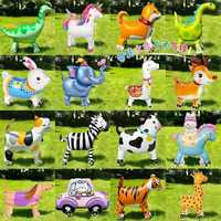 Ballons en aluminium Rainsun, motifs animaux 3D (éléphant, lapin, girafe, dinosaure, licorne), nouveaux, avec roue de marche, jouet cadeau individuel