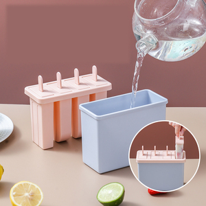 Bộ Dụng Cụ Đựng Kem Que Khuôn Làm Kem Silicon 4 Món Tráng Miệng Mùa Hè Tùy Chỉnh Hình Động Vật Trẻ Em Bằng Nhựa Tự Làm Dụng Cụ Nhà Bếp Hỗ Trợ - Product Image 3