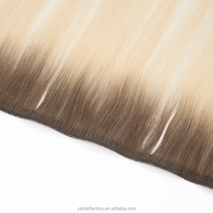 Top Quality New Design Raw Cuticle Aligned Twin Genius Weft Butterfly Weft Hair <b>Extension</b> European Hair Human Hair - Product Image 4