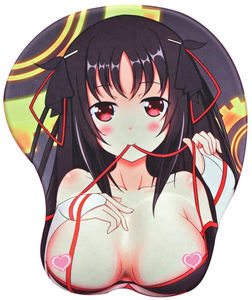 Индивидуальный принт сексуальные девушки большие сиськи коврики для мыши милые Мультяшные фото 3D обнаженные аниме силиконовые гелевые коврики для мыши с нескользящей основой - Product Image 3