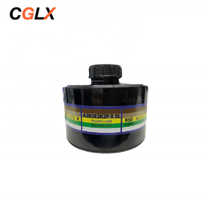 CGLX masker <span class=keywords><strong>Gas</strong></span> multifungsi, 40mm hitam Filter ujung satu ukuran untuk masker <span class=keywords><strong>Gas</strong></span> wajah penuh - Product Image 1