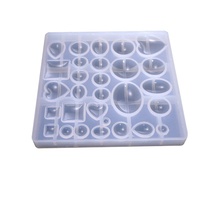 Moules en silicone pour bijoux en résine, pour la création de bijoux en résine époxy, pendentifs, boucles d'oreilles, colliers, porte-clés, gemmes, non toxiques, réutilisables