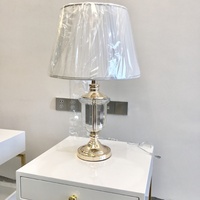 Lampe de table LED en cristal moderne écologique blanc chaud Dimmable élégant salon chambre bureau