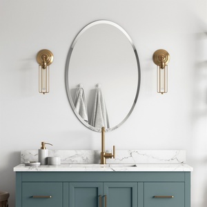 Miroirs en verre aluminium finition argent moderne : Tailles personnalisées, épaisseur 3-5 mm pour salle de bain - Double face et miroir simple face de 1 mm - Product Image 2