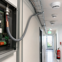 Câble flexible blindé résistant au feu NH-RVVP, conducteur en cuivre multiconducteurs, fil de commande en PVC, système d'alarme incendie
