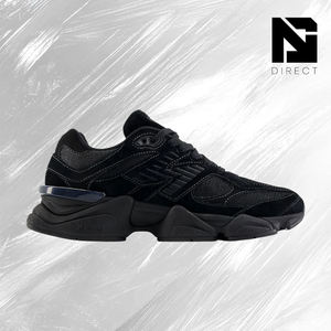 New Balance 9060 Triple Black Suede, baskets d'entraînement originales de créateur, chaussures décontractées de luxe - Product Image 2