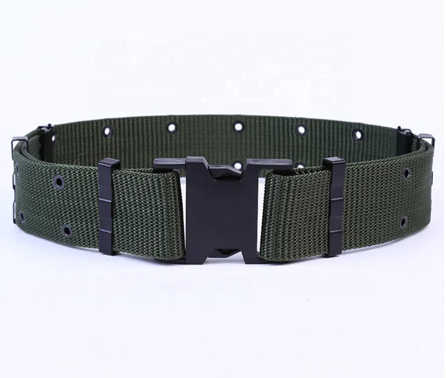 Atacado 5.5cm Wide Trainer Nylon PP Webbing Segurança Outdoor Tactical Belt com Metal Ilhós