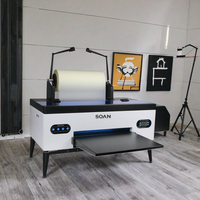Nueva Impresora de Tinta Plana DTF HuaCai XP600 A3 con Cabezal de Impresión Epson, Tinta de 7 Colores para Impresión en Película PET y Camisetas