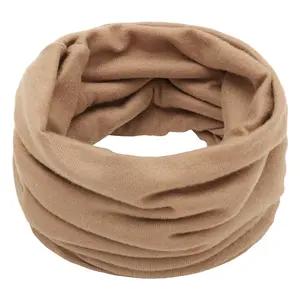 Outdoor Casual Knitted Solid Colors Bandana Winter Warmer Seamless Thick Comfort Soft Scarves