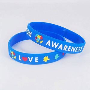Bracelet en silicone pour enfants autistes gravé avec des messages inspirants pour la sensibilisation à la croissance, encourageant la compréhension et le soutien - Product Image 3