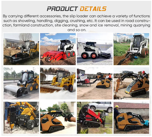 טרקטור מחליק מיני חדש עם פותחן פרופר 1 טון מפסק פורייה חזית קצה <span class=keywords><strong>loader</strong></span> מנוע זחל נושאת משאבה 1 שנה אחריות - Product Image 5