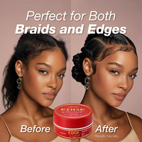 Fijador de Cabello Extra Firme de Marca Privada, Sin Residuos Blancos, Control de Bordes y Cabello Rebelde, Acabado Liso