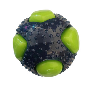 High-quality Custom <b>Dog</b> Supplies Chewing and Teething Training Two-color Triangle Sounding Toy <b>Ball</b> - Product Image 5