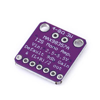 Módulo amplificador de audio MAX98357 I2S 1.8/3.2W, placa amplificadora de potencia clase D sin filtro de CC 2.5-5.5V para ESP32 Raspberry Pi