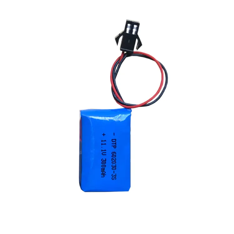 Bateria recarregável 602030 300mah 11.1v li-ion battery pack