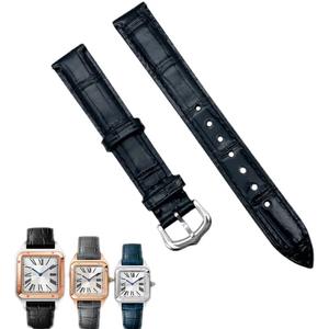 Bracelet en cuir <span class=keywords><strong>de</strong></span> crocodile en tailles 14 mm, 16 mm, 20 mm pour montres <span class=keywords><strong>Cartier</strong></span>, Armani, Patek - Product Image 2
