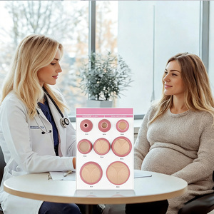 DARHMMY Geburtshilfe-Übungsmodell für die Gebärmutterhalsdilatation - 10 Modelle mit 1-10 cm Öffnung für Hebammenpraxis - Product Image 3