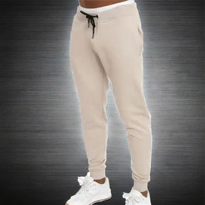 Pantalon de jogging décontracté pour homme, coupe droite, 100 % coton molletonné lavé, qualité supérieure - Product Image 2