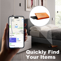 Portefeuille de localisation NFC HomeLead HB12-D Find My Card avec application iOS et GPS, en plastique