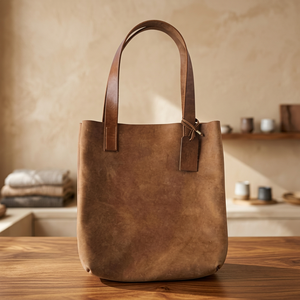 Bolso de Mano Casual de Cuero Genuino para Mujer, Cierre de Cremallera, Gran Capacidad, Ecológico y Duradero, para el Día de San Valentín, MOQ Bajo - Product Image 3