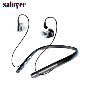 Mais recente Moda S6 + Dinâmico Fones De Ouvido Profissional de Música de Ouvido Fones De Ouvido com Cabo Destacável