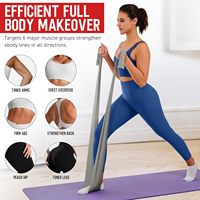 Venta al por mayor látex Fitness ejercicio elástico resistencia estiramiento pull up asistencia bandas rollo para Yoga, Pilates, terapia física