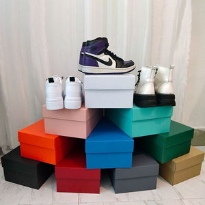 Großhandel maßge schneiderte Luxus bunte leere leere Wellpappe Sneaker Schuhkartons Aufbewahrung organisator mit benutzer definierten Logo - Product Image 5