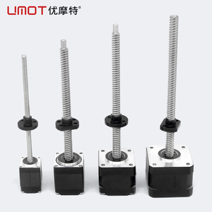 Motor paso a paso lineal de bolas UMOT 1-<span class=keywords><strong>2A</strong></span> con tornillo de 1/2/4/8/12 mm, tracción de 320-550 Nm, fuerza de empuje de 100-490 N, longitud de tornillo de 100-360 mm, paso Tr8, DC Nema17 - Product Image 6