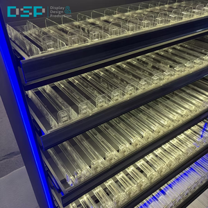 Meubles d'exposition sur mesure pour boutique de tabac, présentoir métallique avec éclairage LED pour cigarettes, fabriqué en usine au Vietnam. - Product Image 4