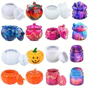 4 loại khuôn nhựa cho nhựa Epoxy đúc hộp lưu trữ Silicone khuôn kẹo container trang trí nhà - Product Image 1