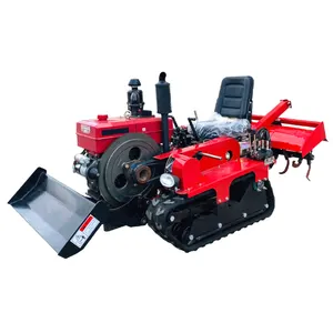 Cultivateur rotatif à haut rendement TDER 35HP Type de chenille laboureuse agricole rotative