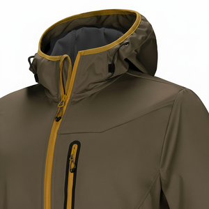 Chaqueta Softshell Deportiva para Hombre MOVATEXTILES, Impermeable, Cortavientos, para Senderismo, Correr, Viajar, Impermeable - Product Image 1