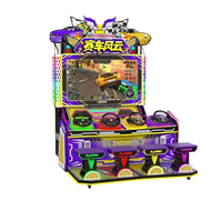 Machine de jeu d'arcade de course automobile pour 4 joueurs, simulateur de conduite à monnayeur pour centre de divertissement familial (FEC)