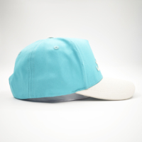 Gorra de Béisbol Deportiva de Dos Tonos, 5 Paneles, con Bordado a Mano, Estilo Oxford, Unisex, Ajustable, Estilo Hip Hop