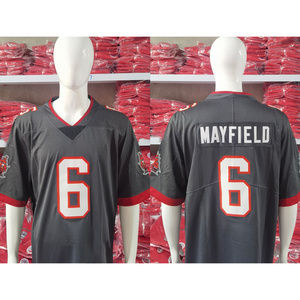 Toptan özelleştirilebilir Tampa Bay amerikan futbolu formaları 6 Baker Mayfield 13 Mike Evans 12 Tom Brady üst dikişli kısa ucuz - Product Image 3