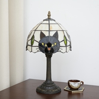 Lampe de table chat noir pour la décoration de la table de chevet de la chambre à coucher, lampe de chevet pour chambre d'enfant, lampe de bureau mignonne pour chambre de fille