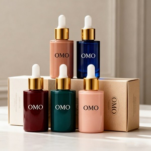 Luxury Dark Pink Glass Essential Oil Dropper <b>Bottle</b> in Gift <b>Box</b> Essential Oil Dropper <b>Bottles</b> - Product Image 4