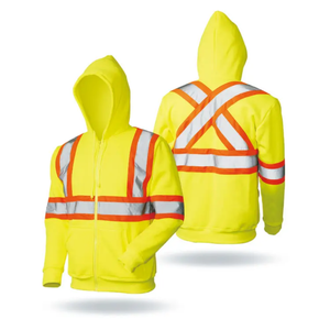 Sudadera de Seguridad Reflectante con Bolsillos de Gran Capacidad, Forro Polar, Logotipo Personalizable, Certificación ANSI Clase 2 EN 20471 - Product Image 4