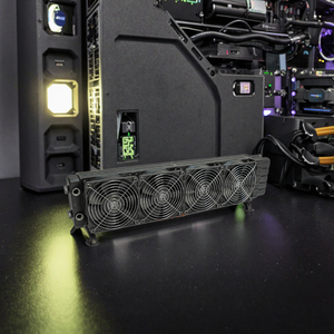 Radiateur de refroidissement à eau OCOCOO 480 mm avec 4 ventilateurs PWM de 120 mm pour PC de jeu haute performance et équipement industriel - Product Image 1