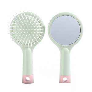 HCS <strong>Kids</strong> Mini Size <strong>Hair</strong> <strong>Comb</strong> With Mirror 2 in 1 Beauty Accessories Scalp Massage Detangle <strong>Hair</strong> Brush <strong>Comb</strong> Customized - Product Image 1